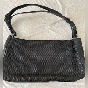 Monsac Black Woven Handbag